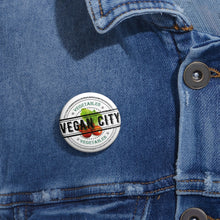 Load image into Gallery viewer, Vegan City Pin Buttons
