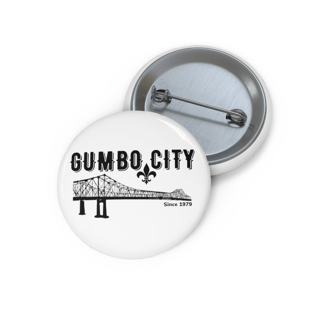 Gumbo City Pin Buttons